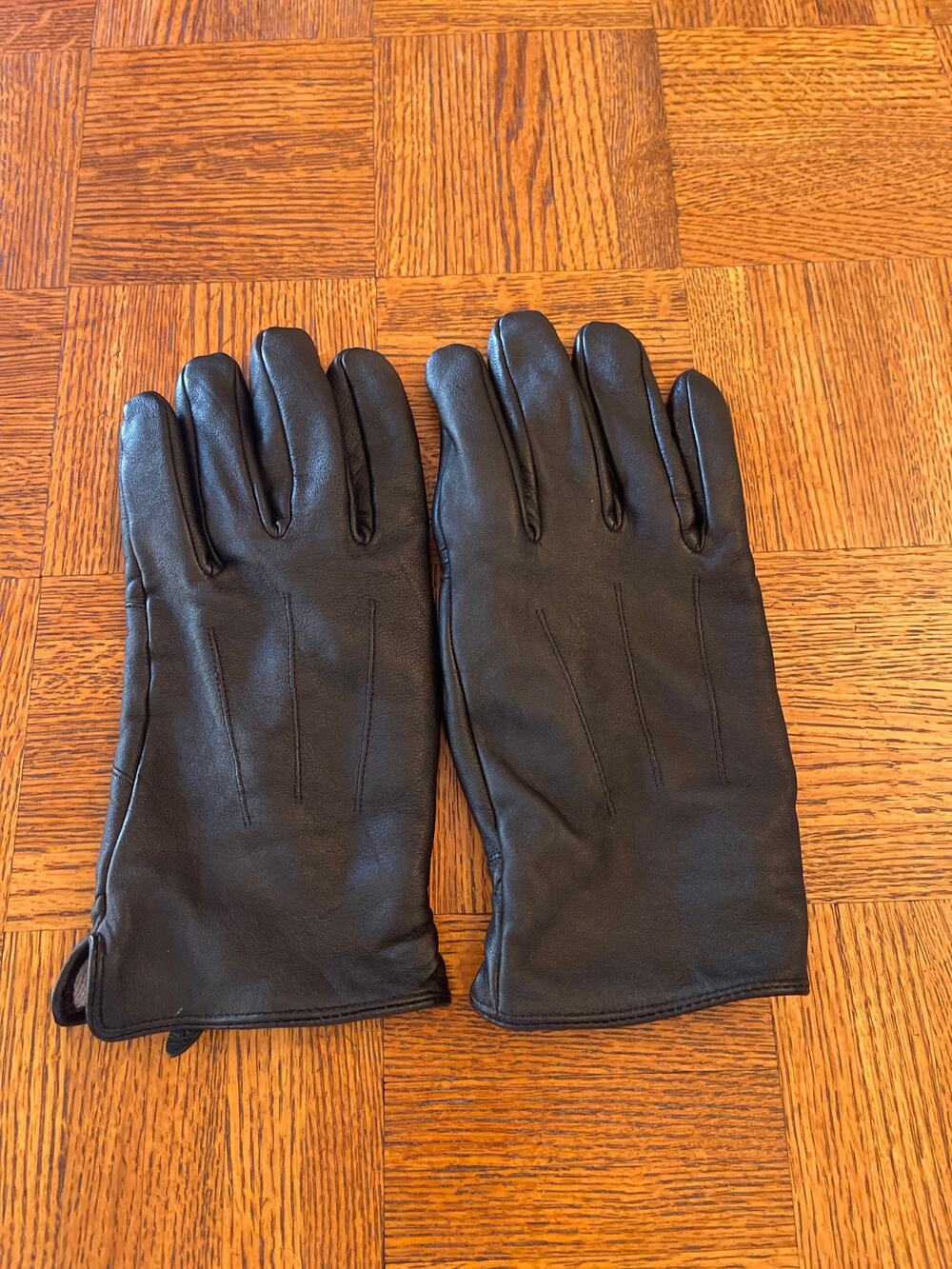 Men's 100% Cashmere Lined Sheepskin Leather Gloves by CANDOR & CLASS XL